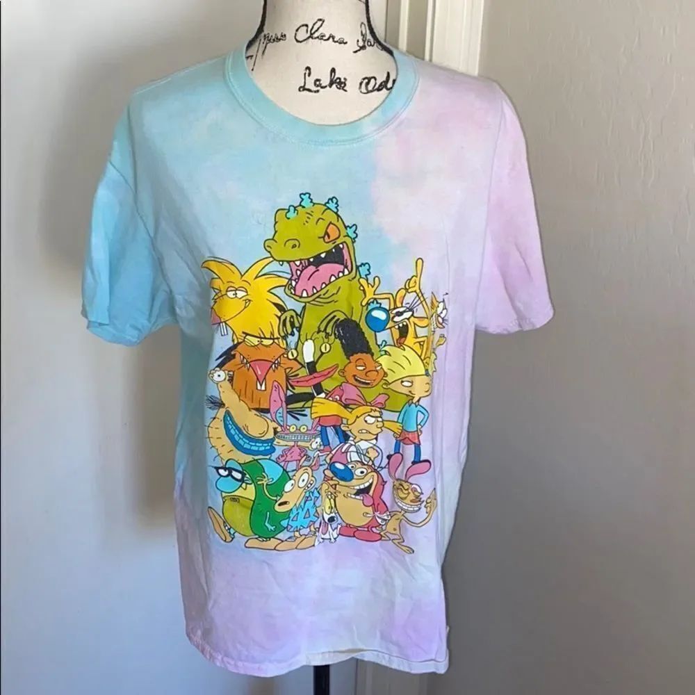 Nickelodeon Tie Dye REPRODUCTION Of 90’s Cartoon Shirt